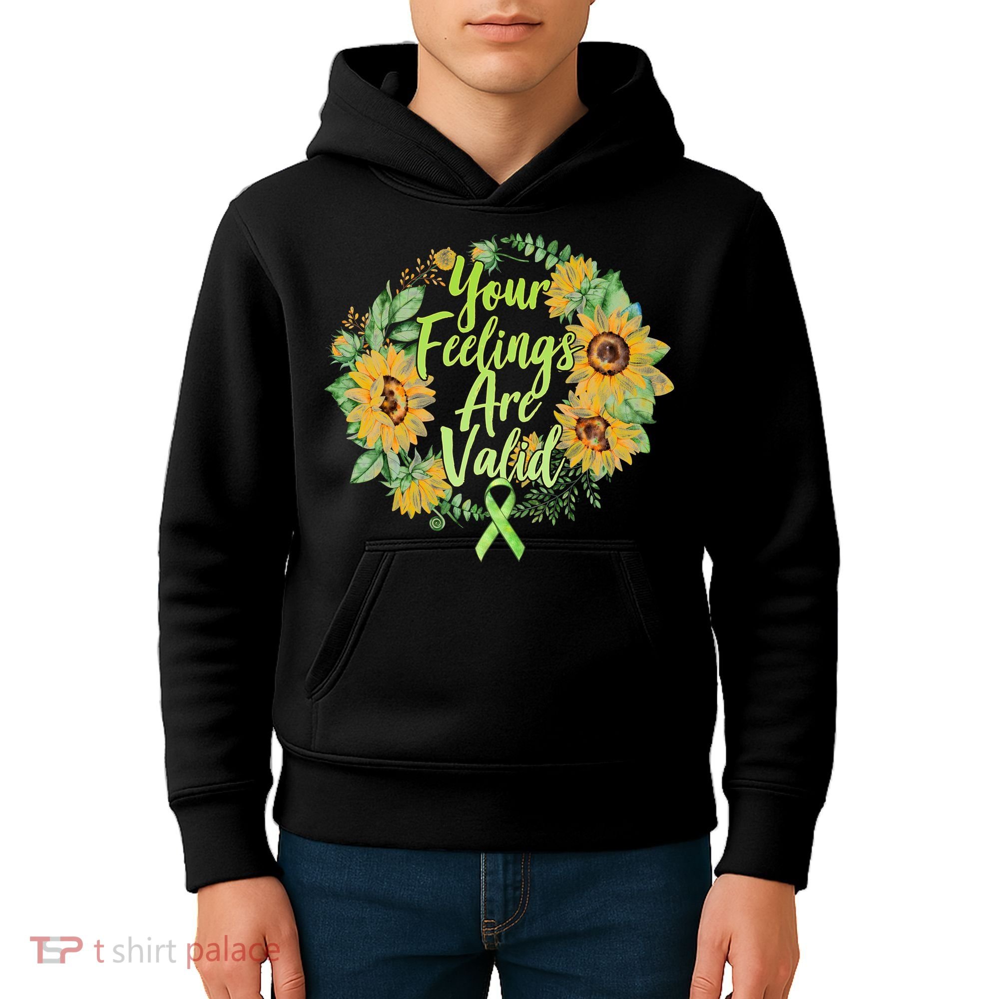 Your Feelings Are Valid Mental Health Awareness Kids Hoodie