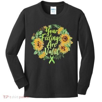 Your Feelings Are Valid Mental Health Awareness Kids Long Sleeve Shirt