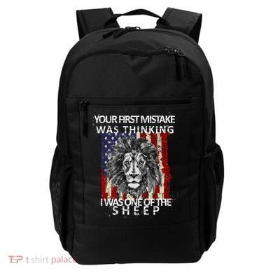 Your First Mistake Was Thinking I Was One Of The Sheep Backpack
