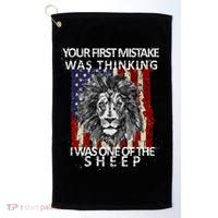 Your First Mistake Was Thinking I Was One Of The Sheep Golf Towel thumb 0