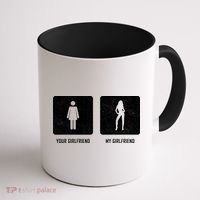 Your Girlfriend My Girlfriend  Coffee Mug thumb 1