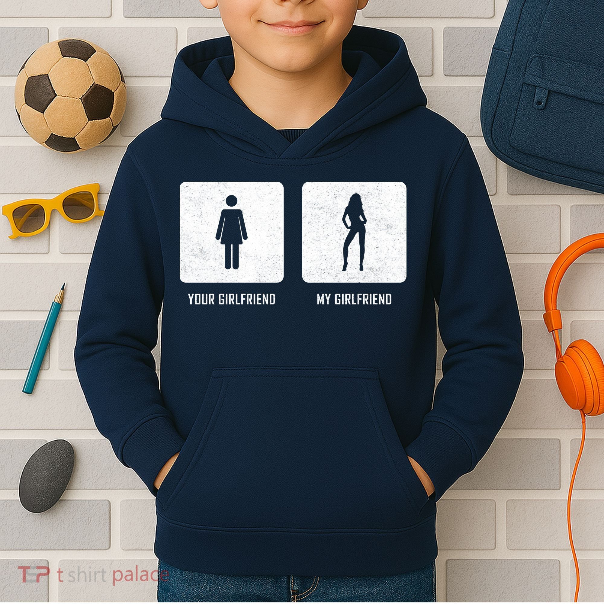 Your Girlfriend My Girlfriend  Kids Hoodie