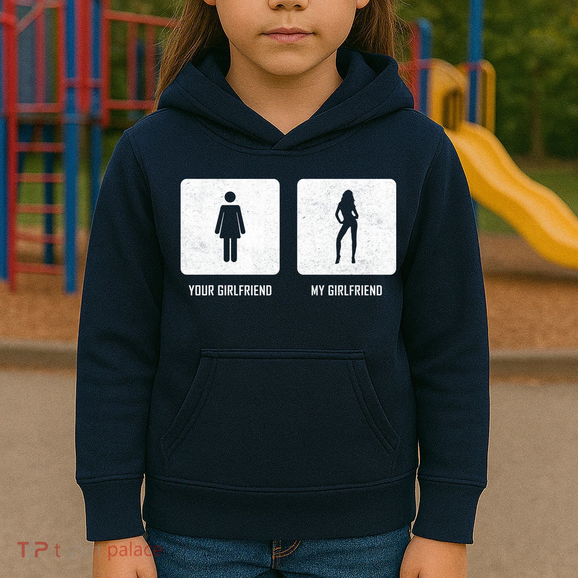 Your Girlfriend My Girlfriend  Kids Hoodie