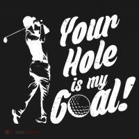 Your Hole Is My Goal! Funny Golfing Tote Bag thumb 4