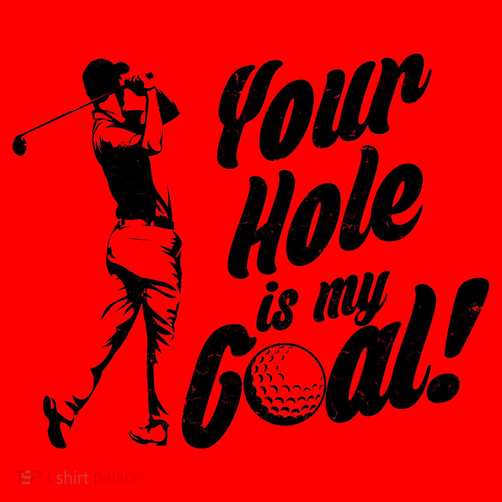 Your Hole Is My Goal! Funny Golfing Santa Hat