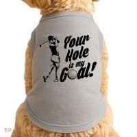 Your Hole Is My Goal! Funny Golfing Doggie Tank thumb 0