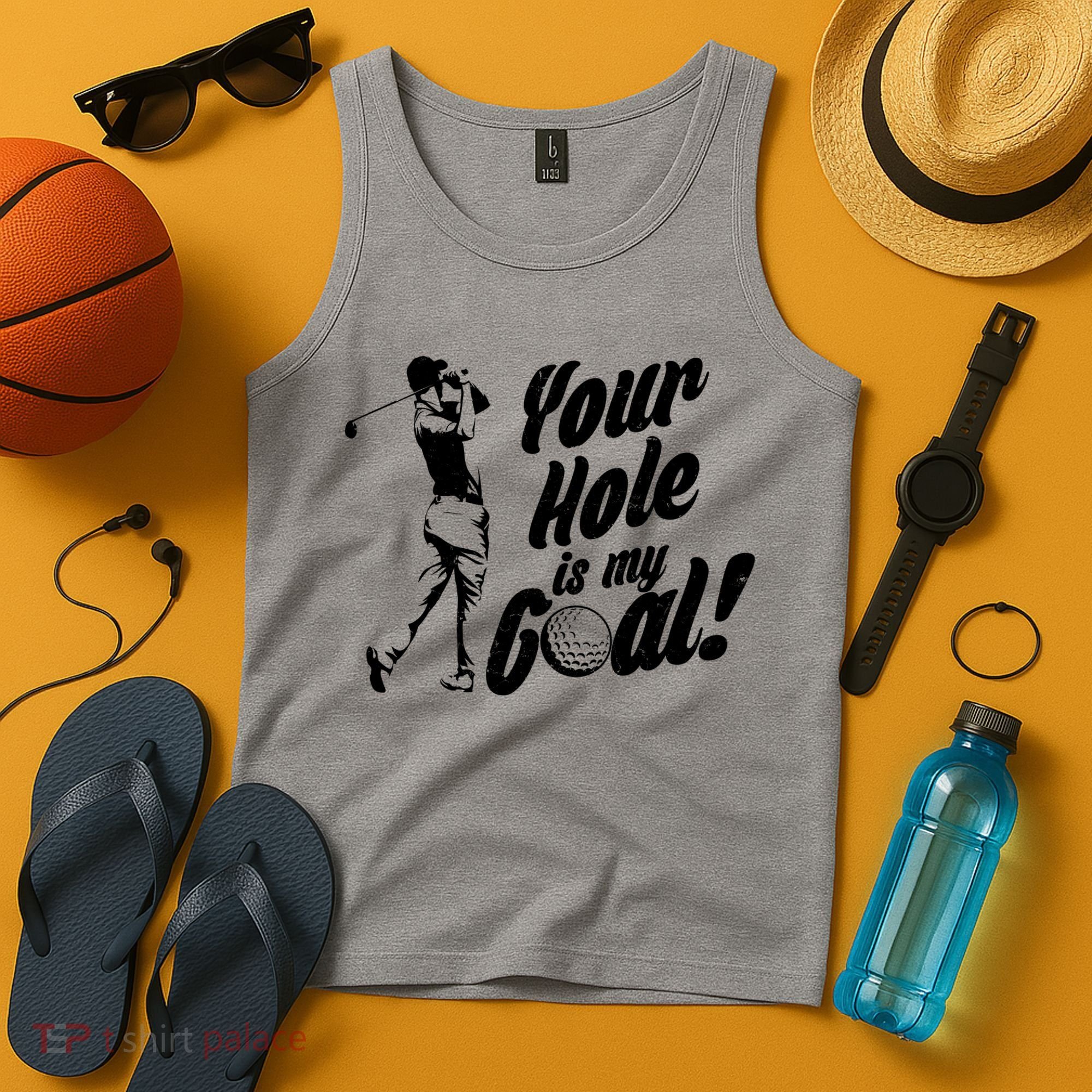 Your Hole Is My Goal! Funny Golfing Tank Top