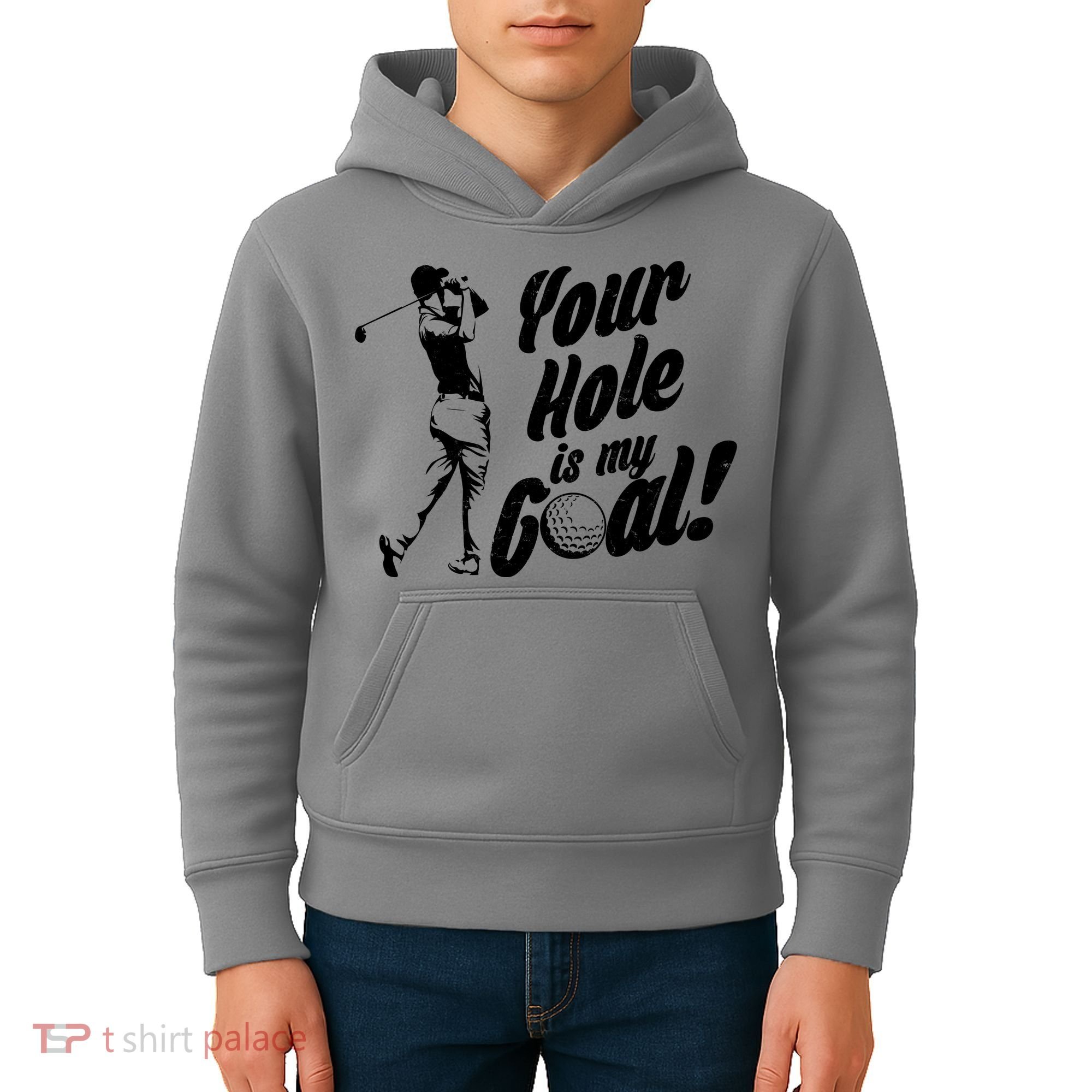 Your Hole Is My Goal! Funny Golfing Kids Hoodie