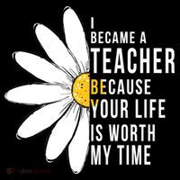 Your Life Is Worth My Time Inspiring Teacher Women's Hoodie thumb 2