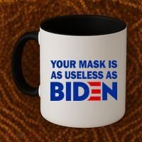 Your Mask Is As Useless As Biden Coffee Mug thumb 2
