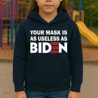 Your Mask Is As Useless As Biden Kids Hoodie thumb 3