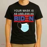 Your Mask Is As Useless As Biden Pro Trump T-Shirt thumb 3