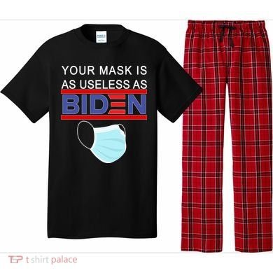 Your Mask Is As Useless As Biden Pro Trump Pajama Set