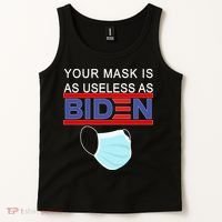 Your Mask Is As Useless As Biden Pro Trump Tank Top thumb 2