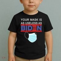 Your Mask Is As Useless As Biden Pro Trump Toddler T-Shirt thumb 2