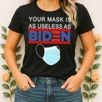 Your Mask Is As Useless As Biden Pro Trump Women's T-Shirt thumb 2