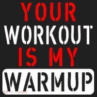 Your Workout is my Warmup Funny Fitness Saying Hat thumb 2