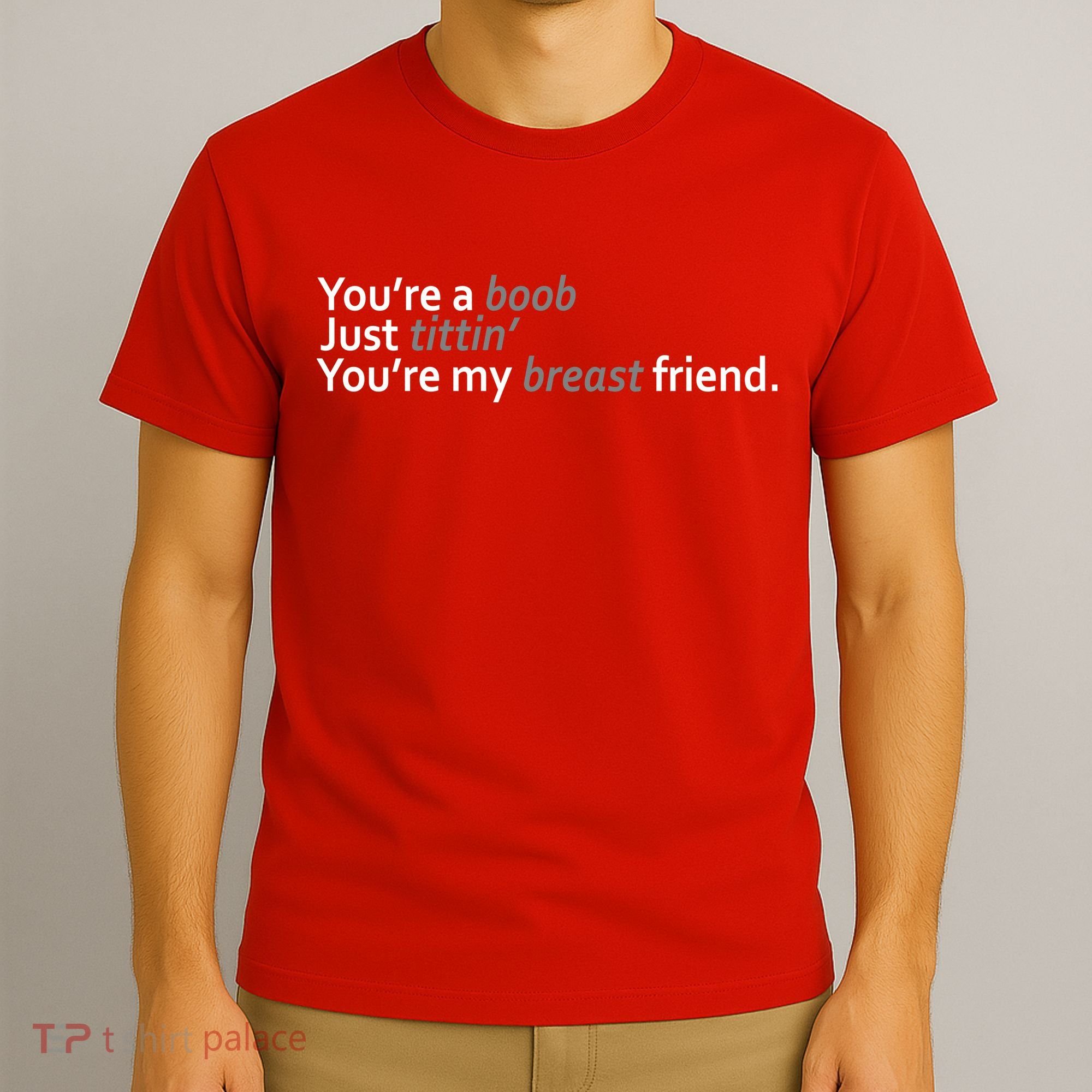 You're A Boob Just Tittin You're My Breast Friend T-Shirt