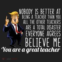 You're A Great Teacher Donald Trump Golf Towel thumb 3
