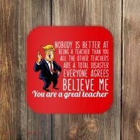 You're A Great Teacher Donald Trump Coaster thumb 0