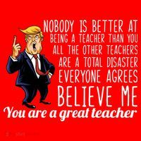 You're A Great Teacher Donald Trump Women's Tank Top thumb 5