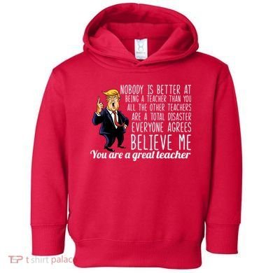 You're A Great Teacher Donald Trump Toddler Hoodie