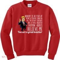 You're A Great Teacher Donald Trump Kids Sweatshirt thumb 0