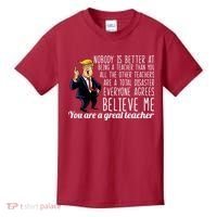 You're A Great Teacher Donald Trump Kids T-Shirt thumb 0