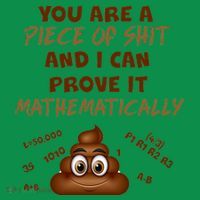You're A Piece Of Shit And I Can Prove It Mathematically Long Sleeve Shirt thumb 2
