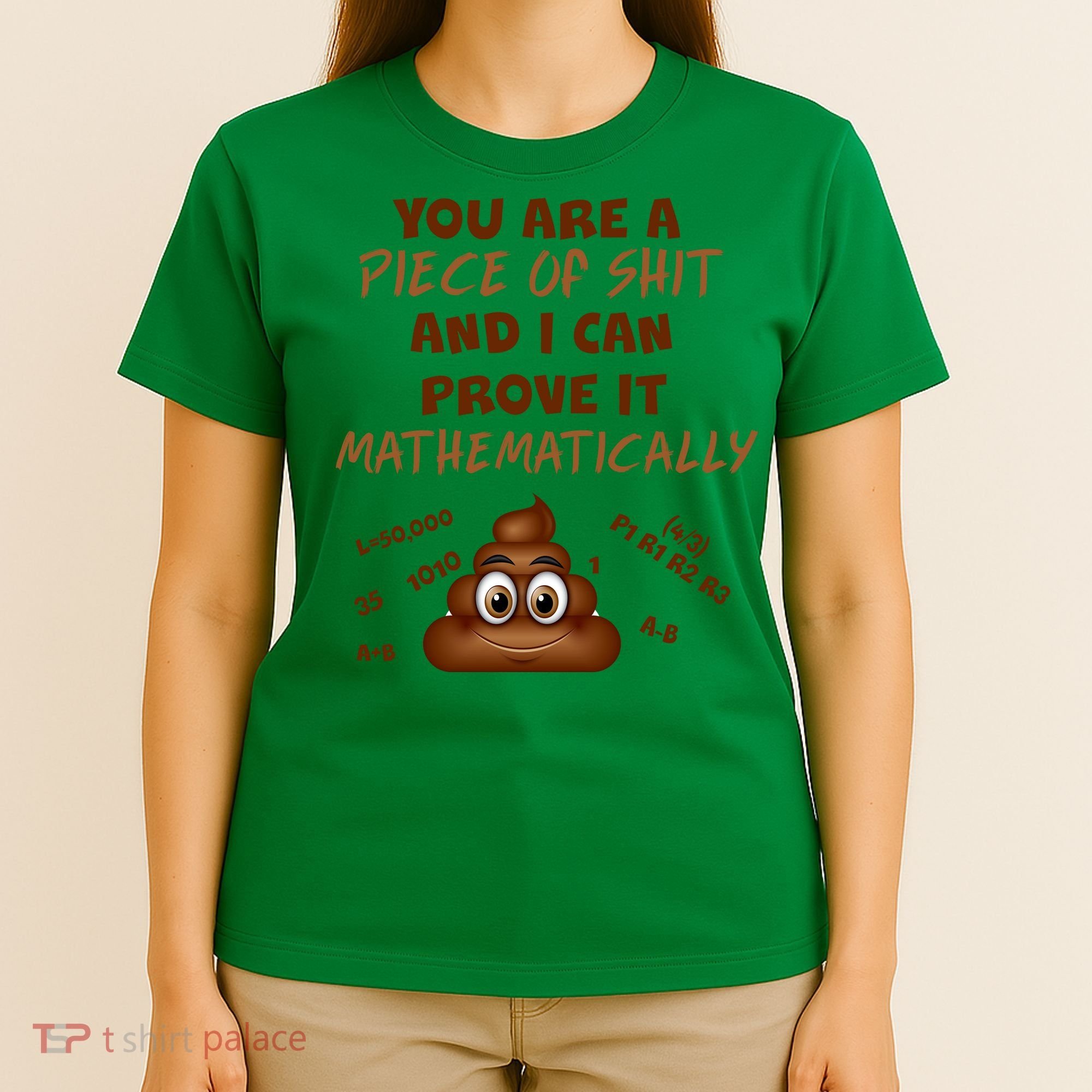You're A Piece Of Shit And I Can Prove It Mathematically T-Shirt
