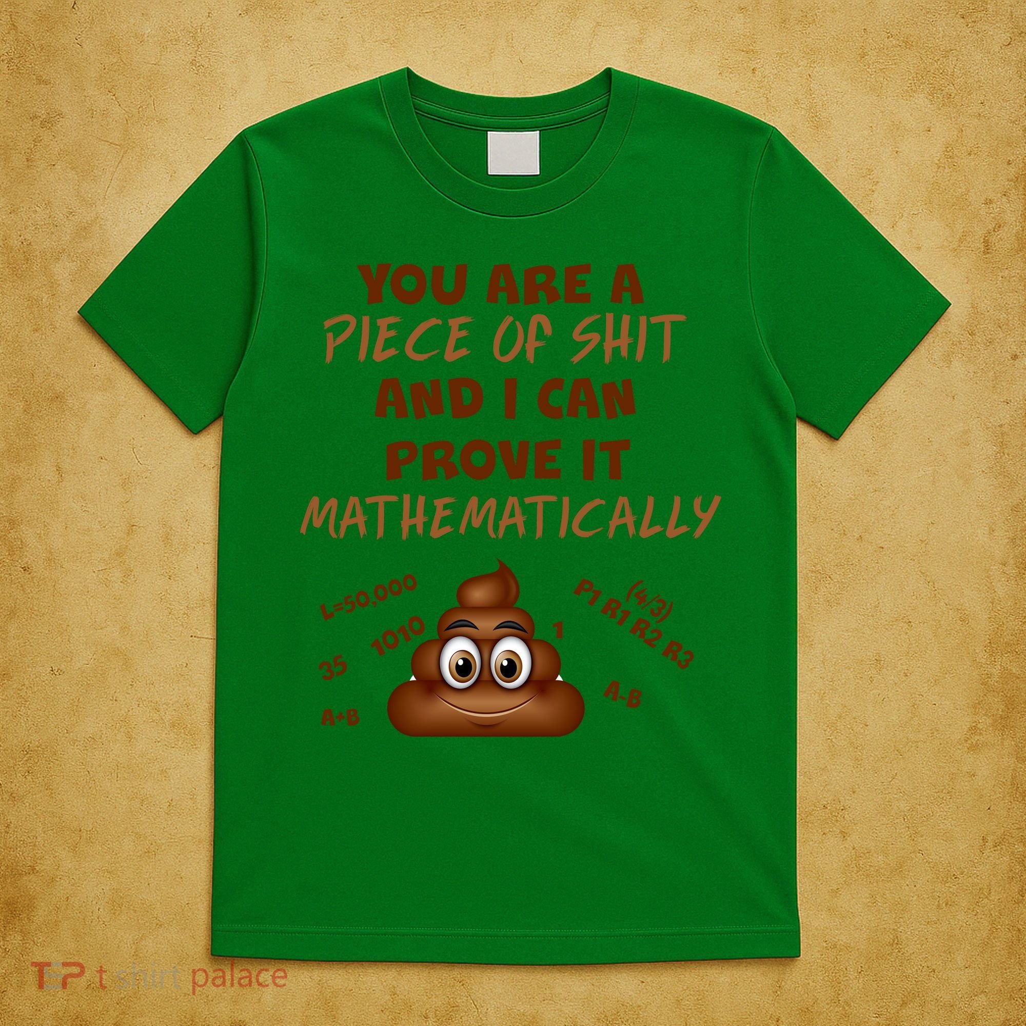 You're A Piece Of Shit And I Can Prove It Mathematically T-Shirt