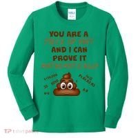 You're A Piece Of Shit And I Can Prove It Mathematically Kids Long Sleeve Shirt thumb 0
