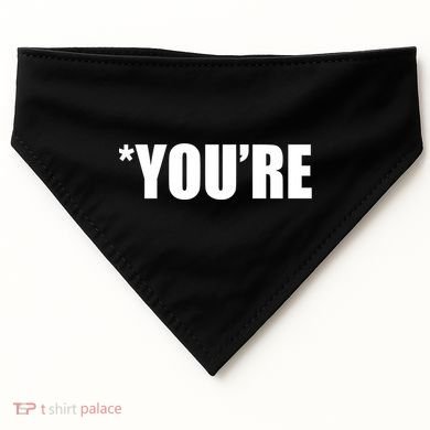 *You're Funny Grammar USA-Made Doggie Bandana