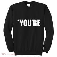 *You're Funny Grammar Sweatshirt thumb 0