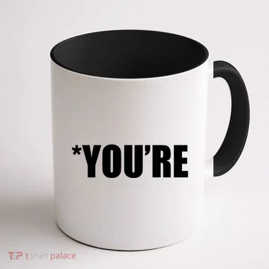 *You're Funny Grammar Coffee Mug back