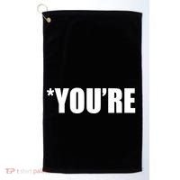 *You're Funny Grammar Golf Towel thumb 0