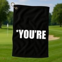 *You're Funny Grammar Golf Towel thumb 1