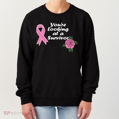 You're Looking At A Survivor Breast Cancer Women's Sweatshirt