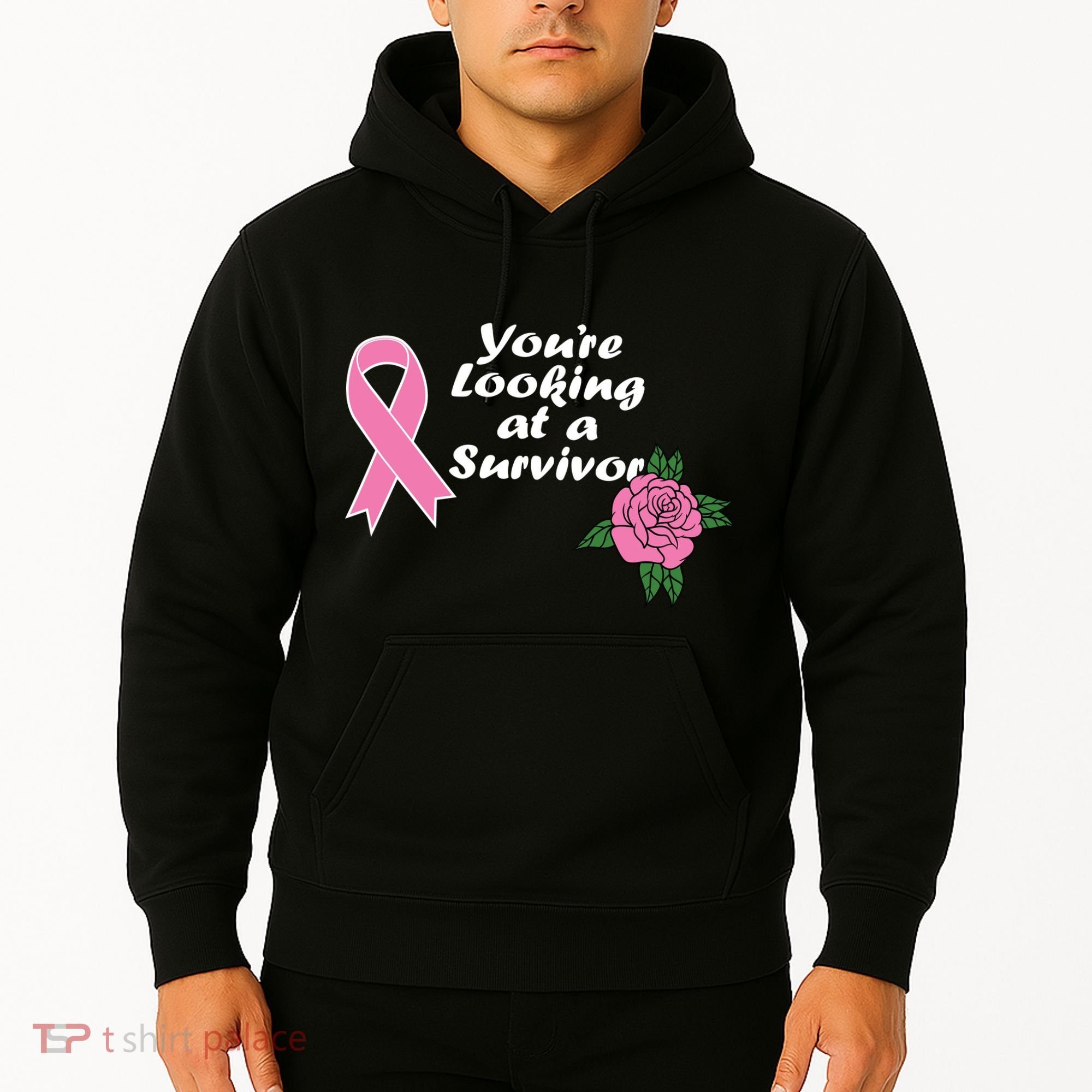 You're Looking At A Survivor Breast Cancer Hoodie