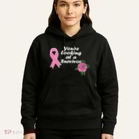 You're Looking At A Survivor Breast Cancer Hoodie thumb 5