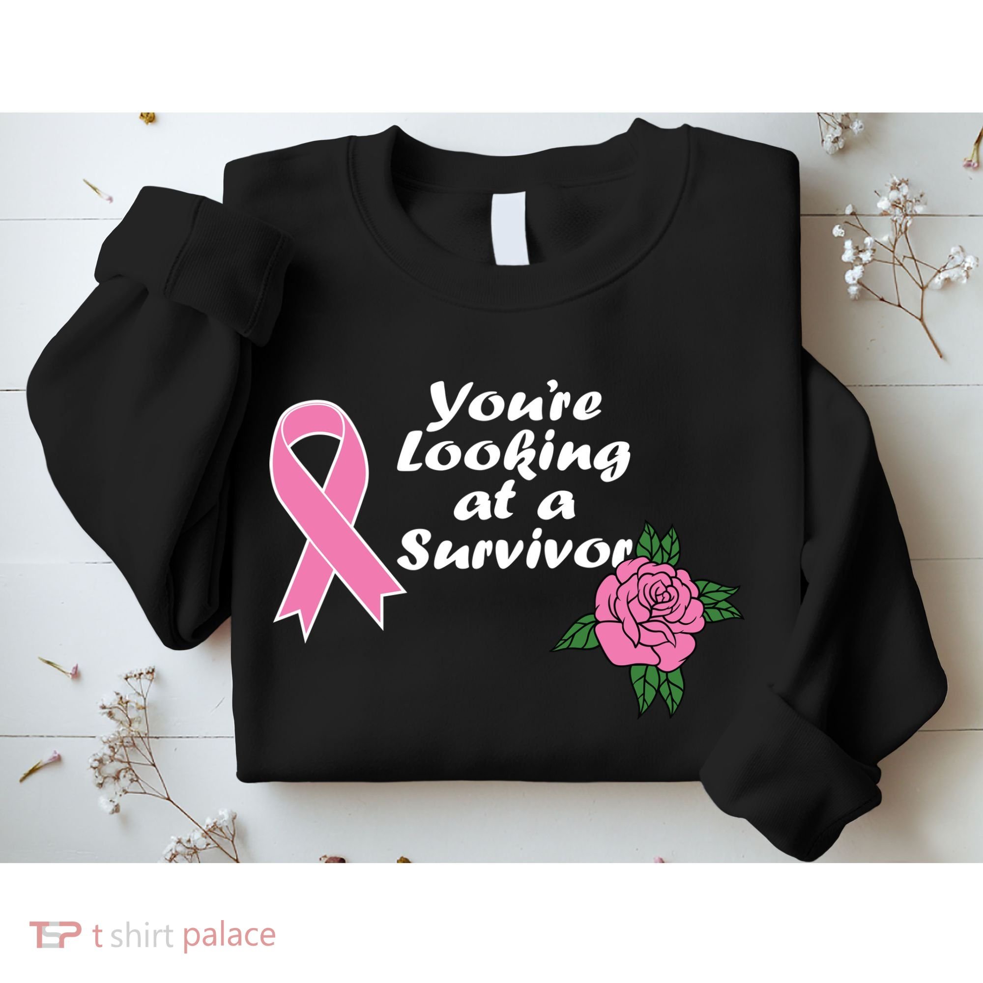 You're Looking At A Survivor Breast Cancer Sweatshirt