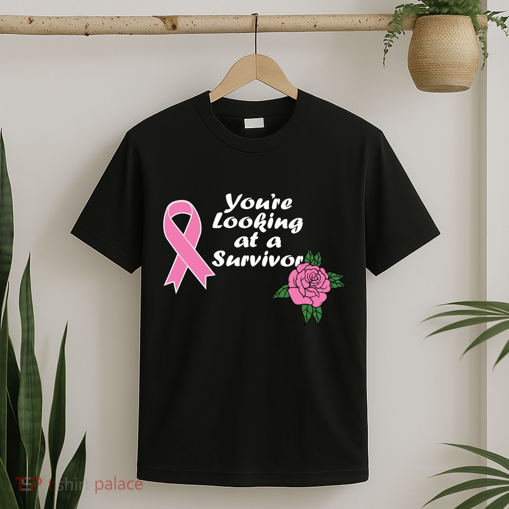 You're Looking At A Survivor Breast Cancer T-Shirt