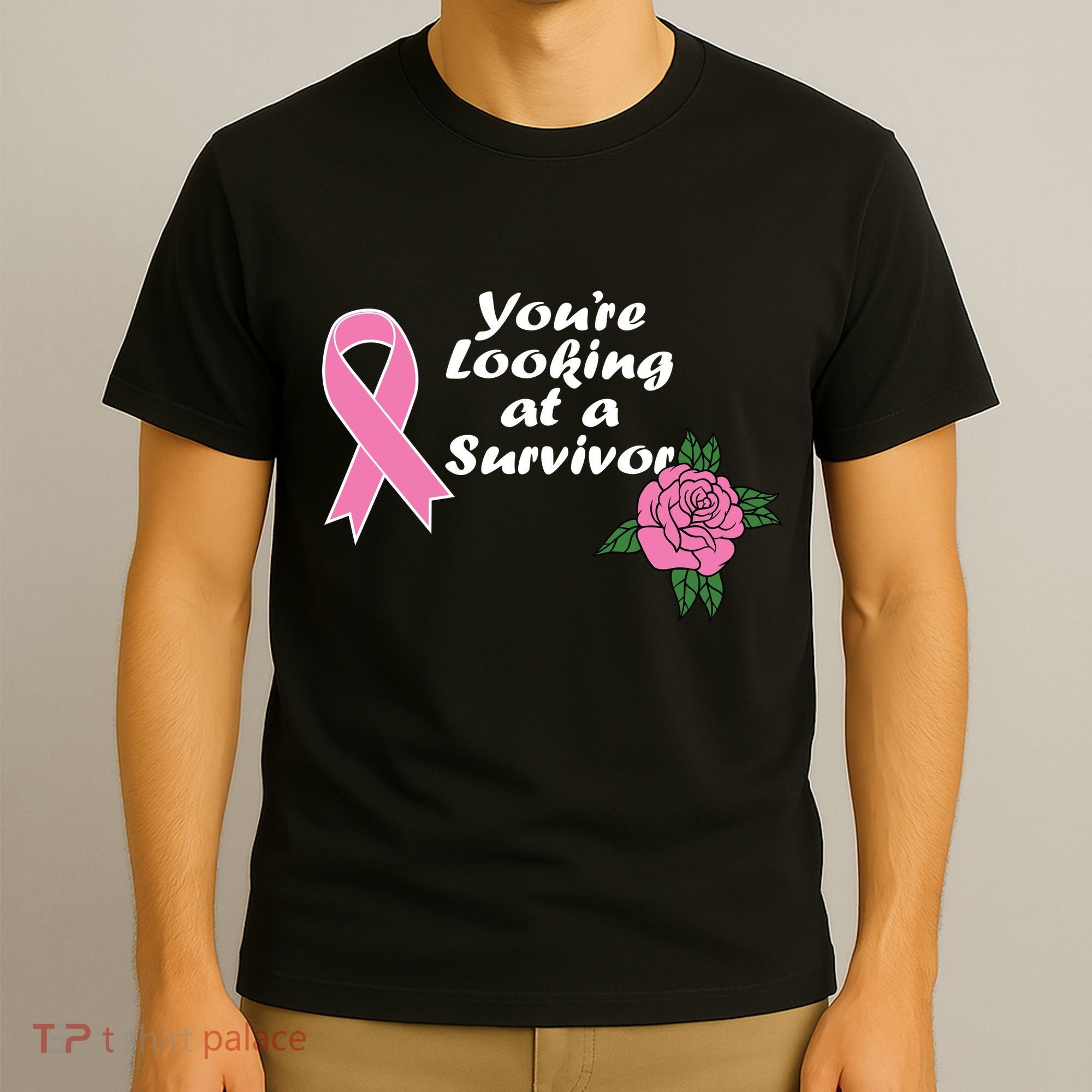 You're Looking At A Survivor Breast Cancer T-Shirt