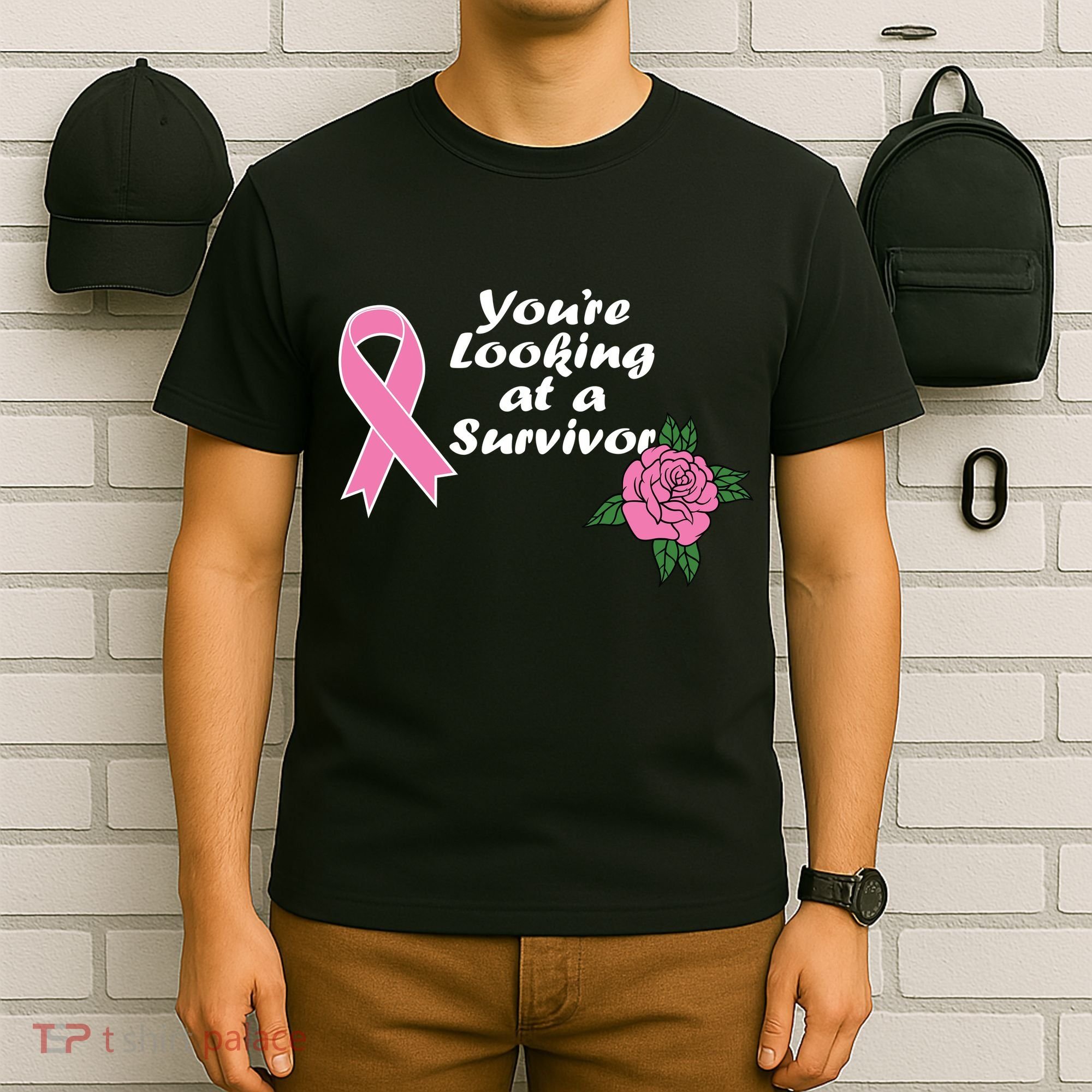 You're Looking At A Survivor Breast Cancer T-Shirt