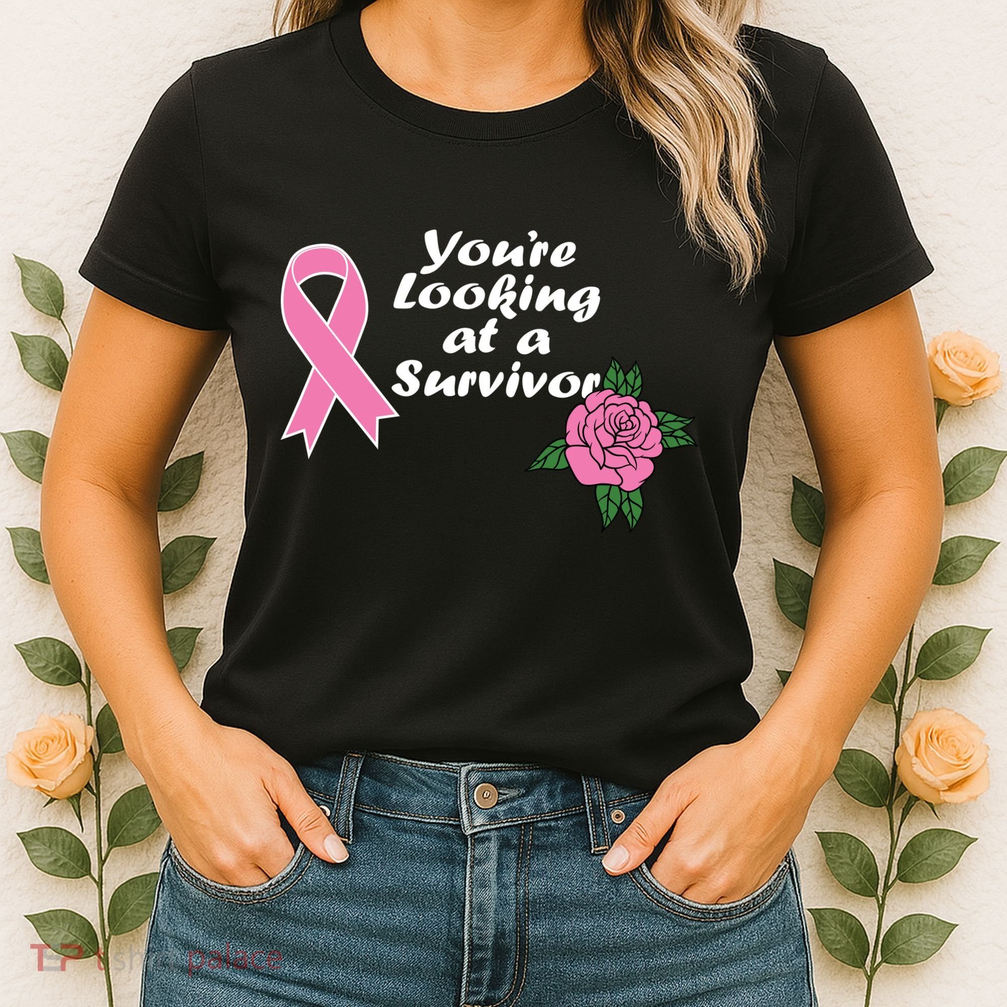 You're Looking At A Survivor Breast Cancer Women's T-Shirt