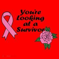 You're Looking At A Survivor Breast Cancer Santa Hat thumb 1