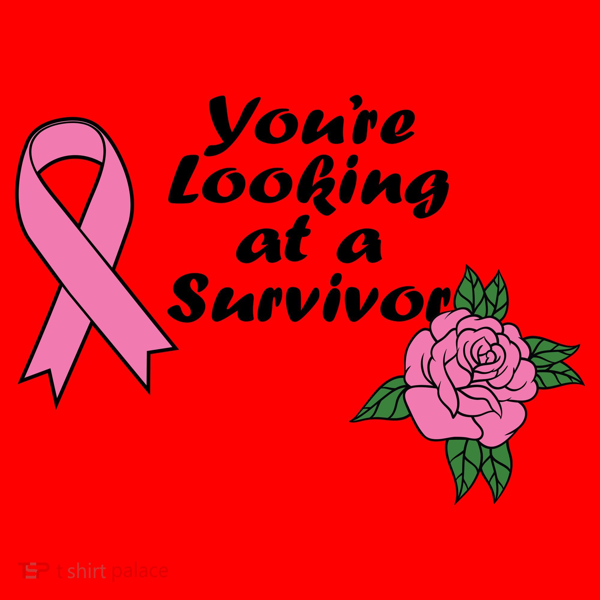 You're Looking At A Survivor Breast Cancer Santa Hat