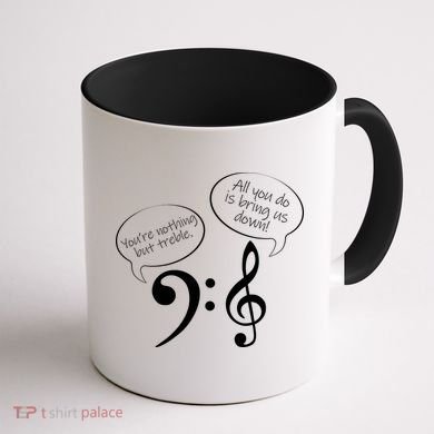 You're Nothing But Treble Coffee Mug back