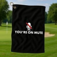You're On Mute Golf Towel thumb 1