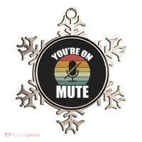 You're On Mute Retro Funny Ornament thumb 0